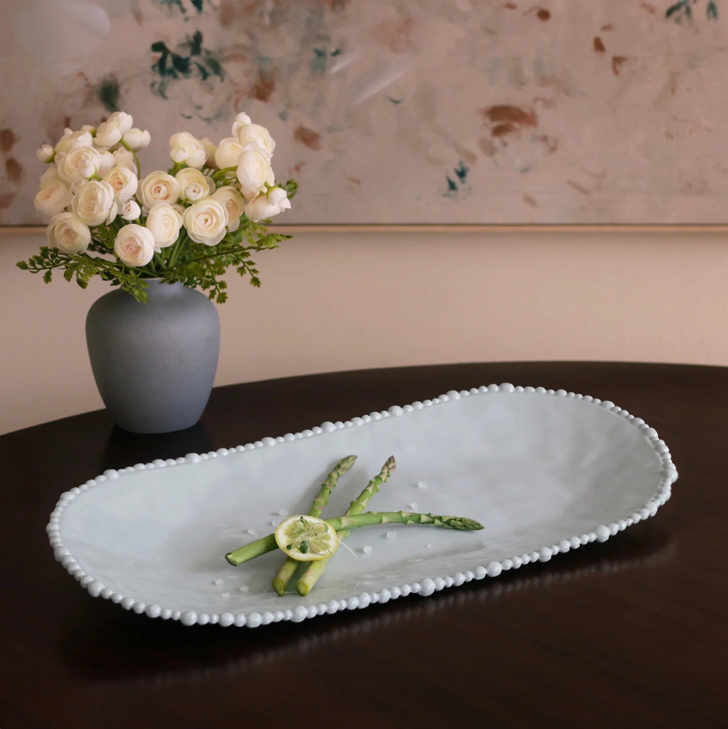 Luxury Melamine Serving Platter | Blue
