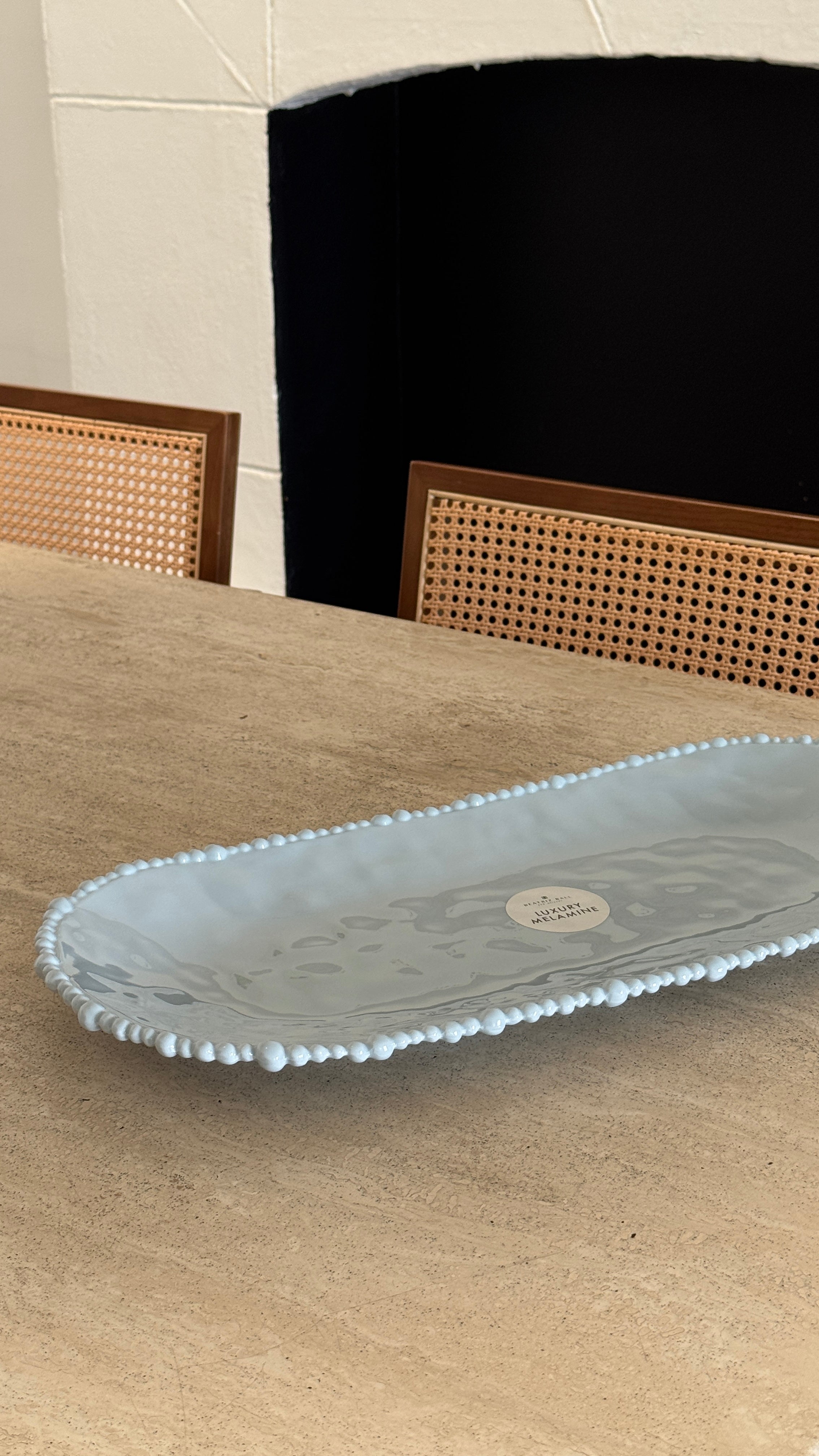 Luxury Melamine Serving Platter | Blue