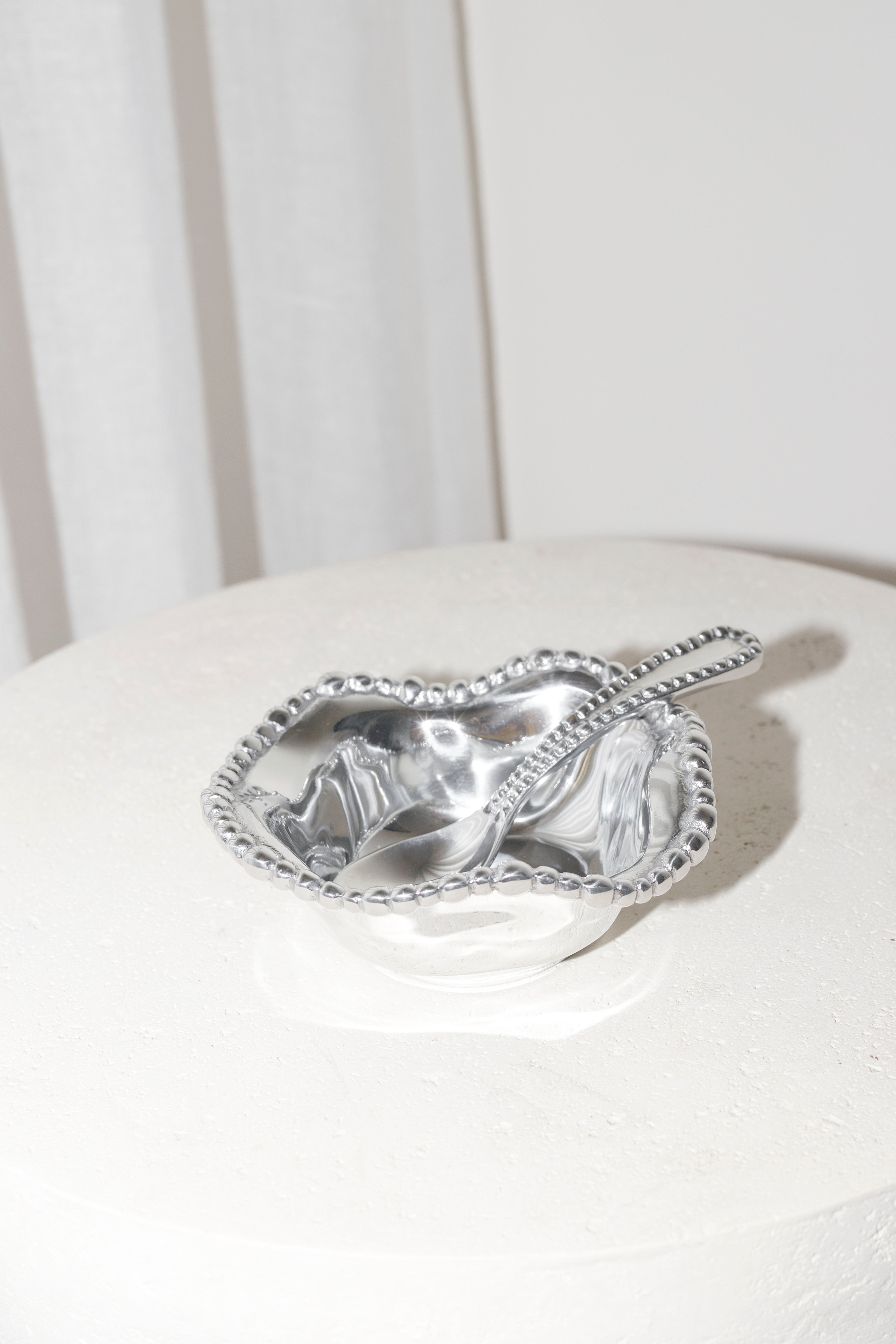 Organic Pearl Petit Bowl with Spoon