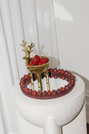 French Country Reindeer Sweets Bowl