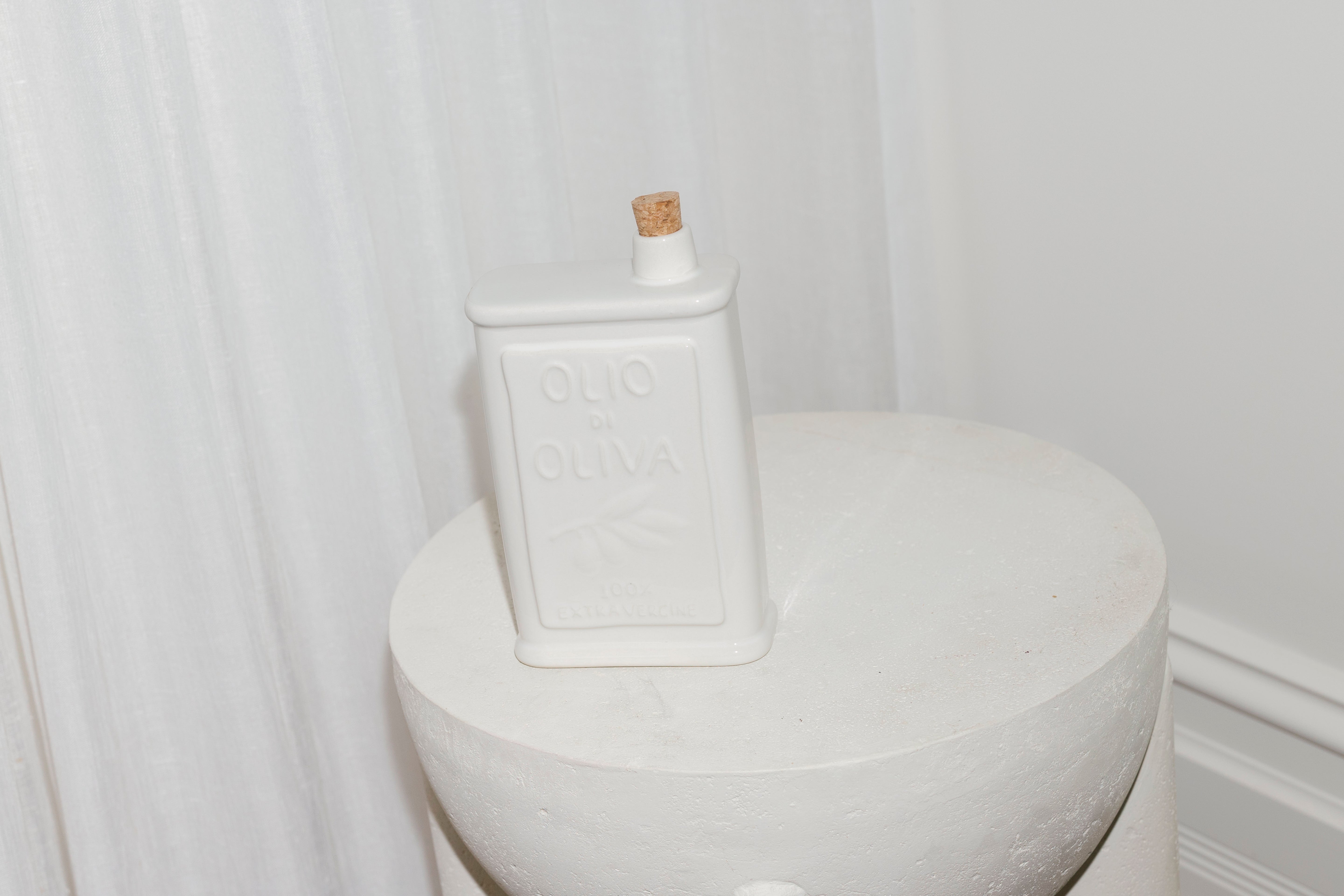 Ceramic Oil Bottle | White