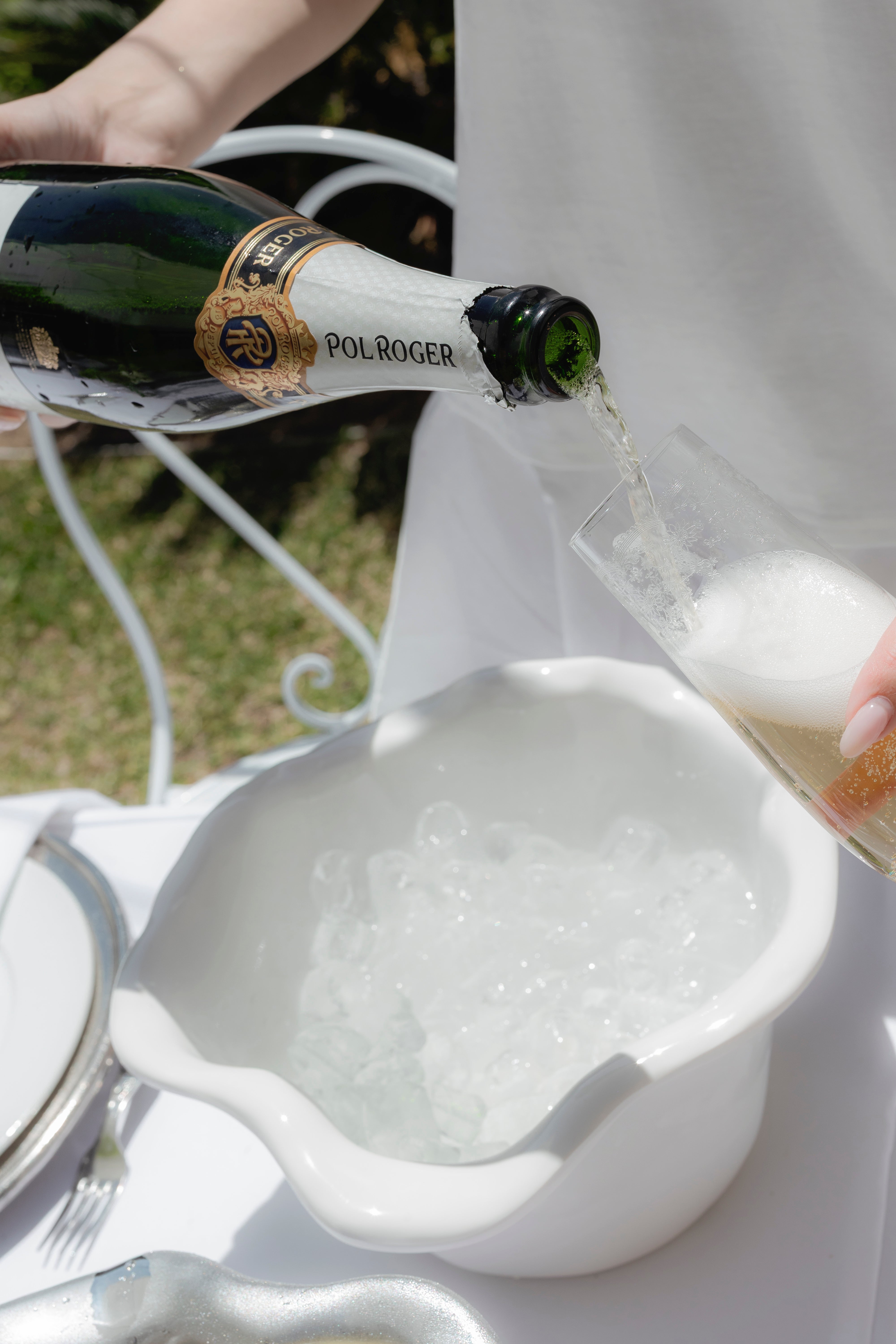 Etched Floral Stemless Champagne Glasses | Set of 4