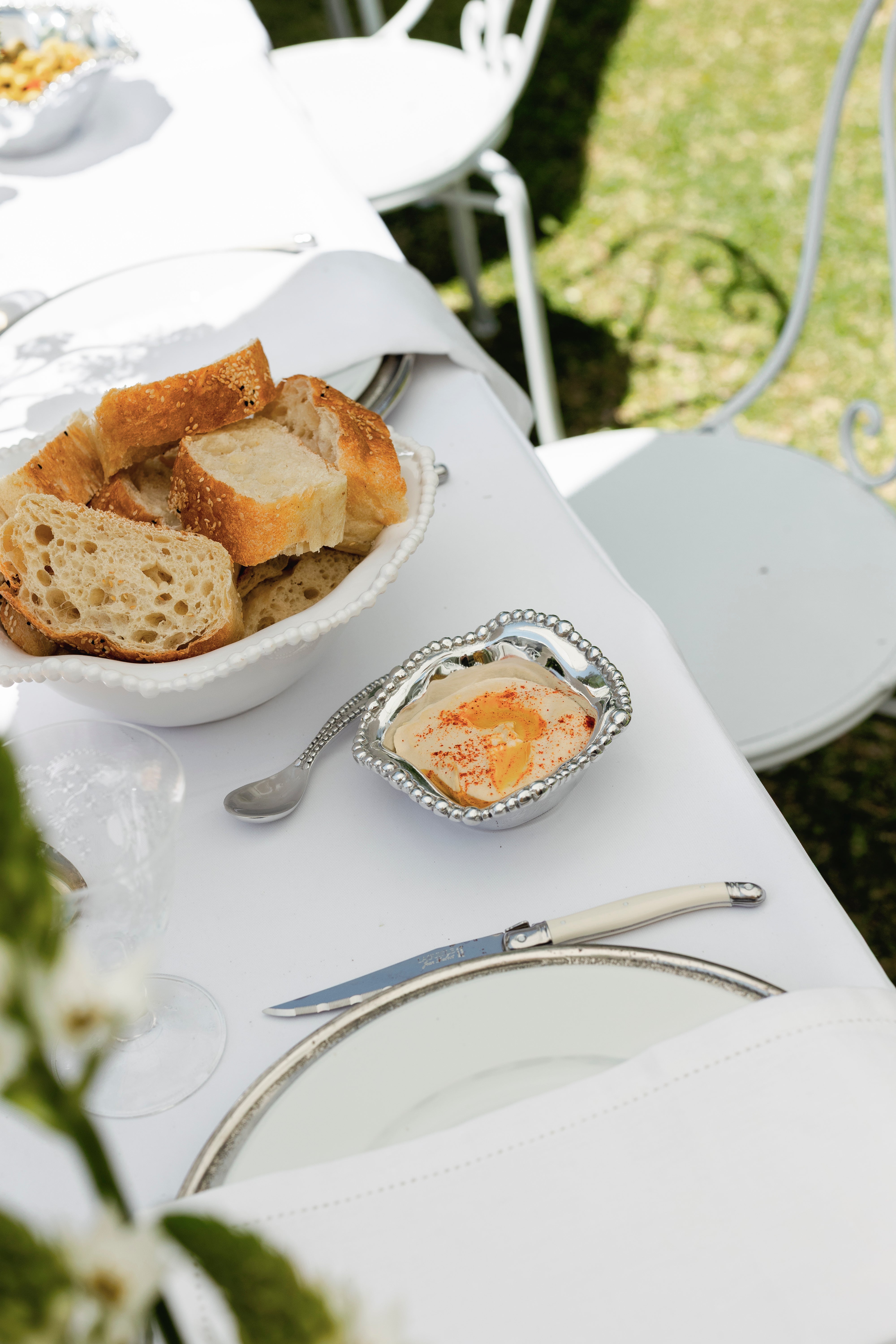 Organic Pearl Petit Bowl with Spoon