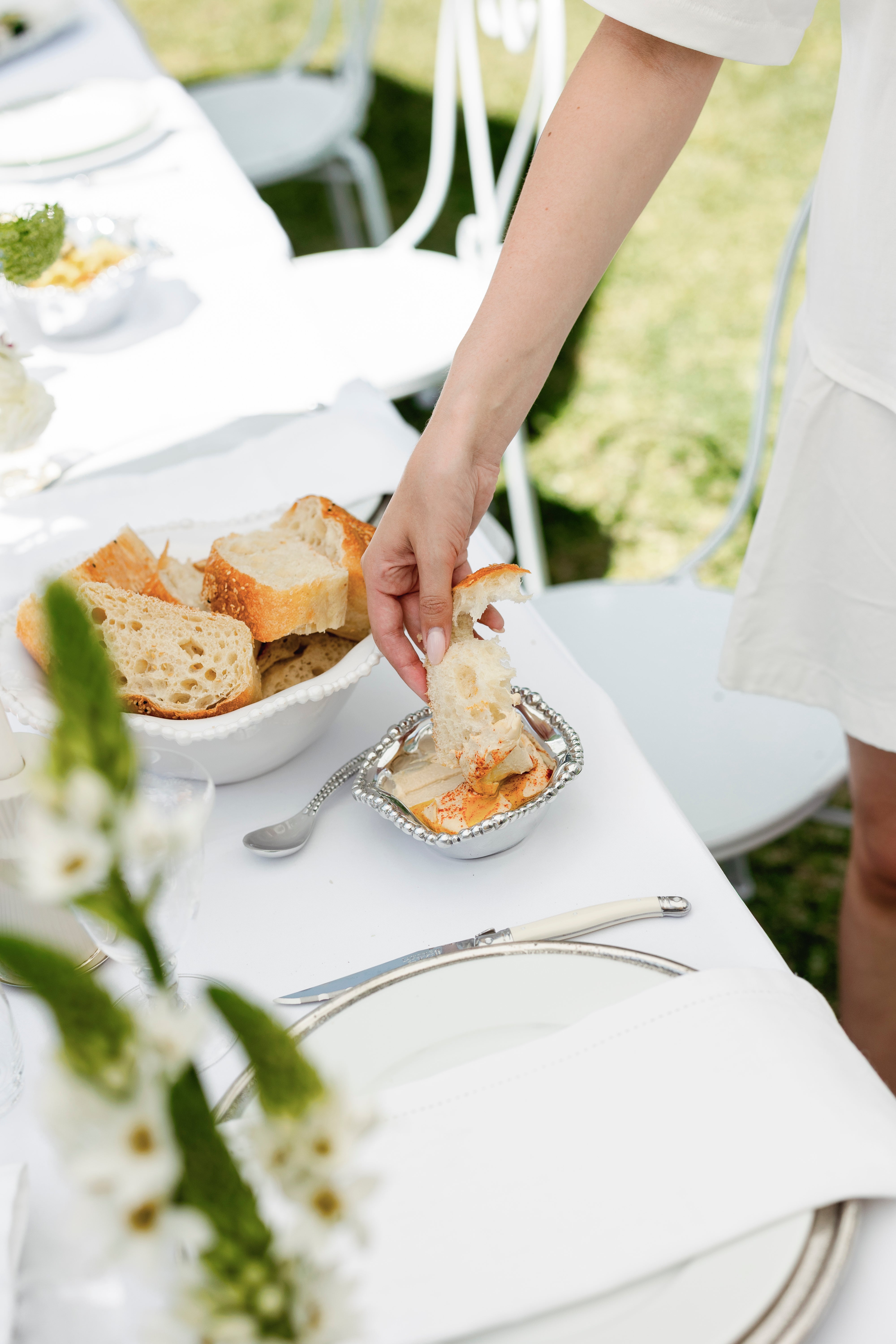 Organic Pearl Petit Bowl with Spoon
