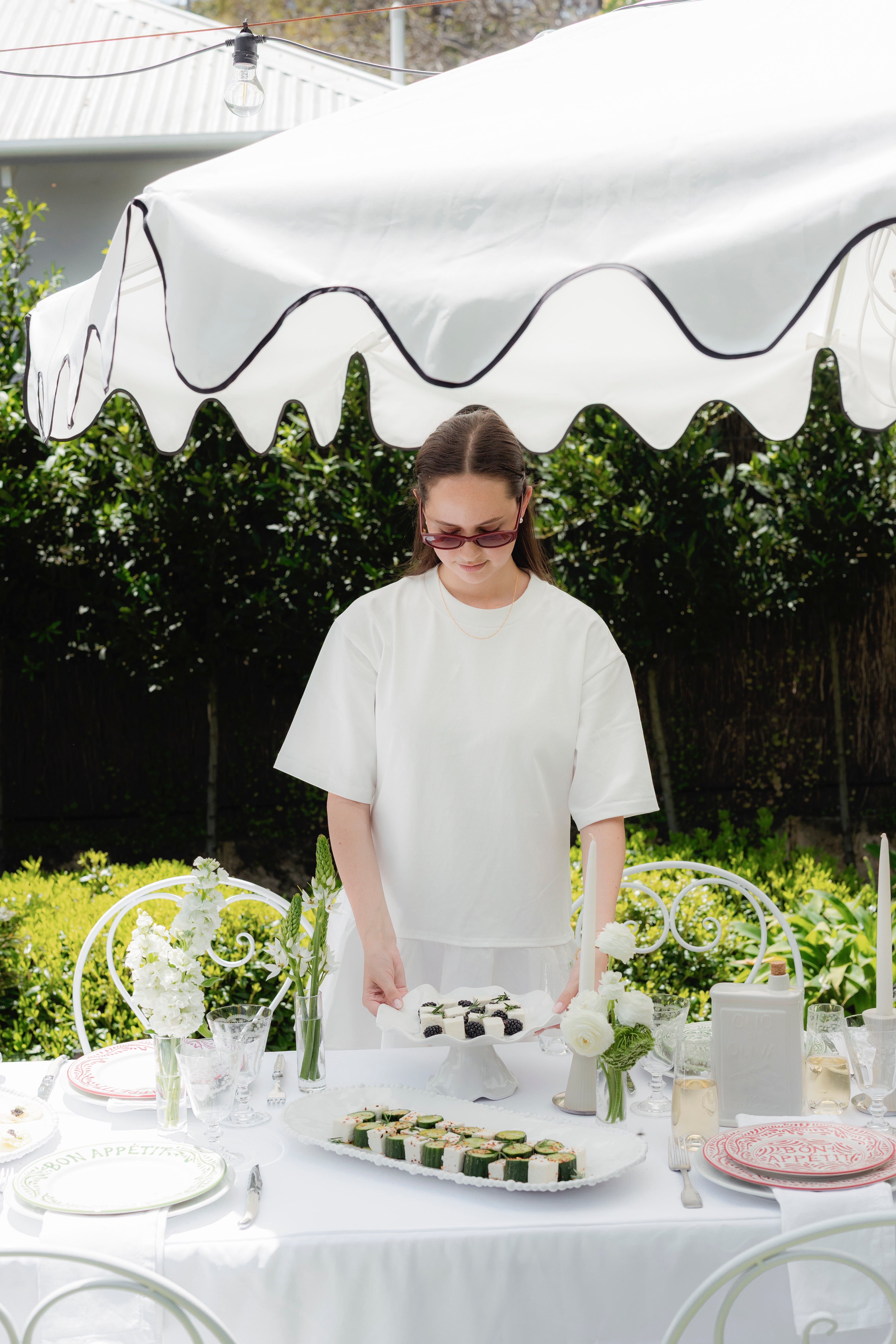 Green Bon Appetit Dinner Plate