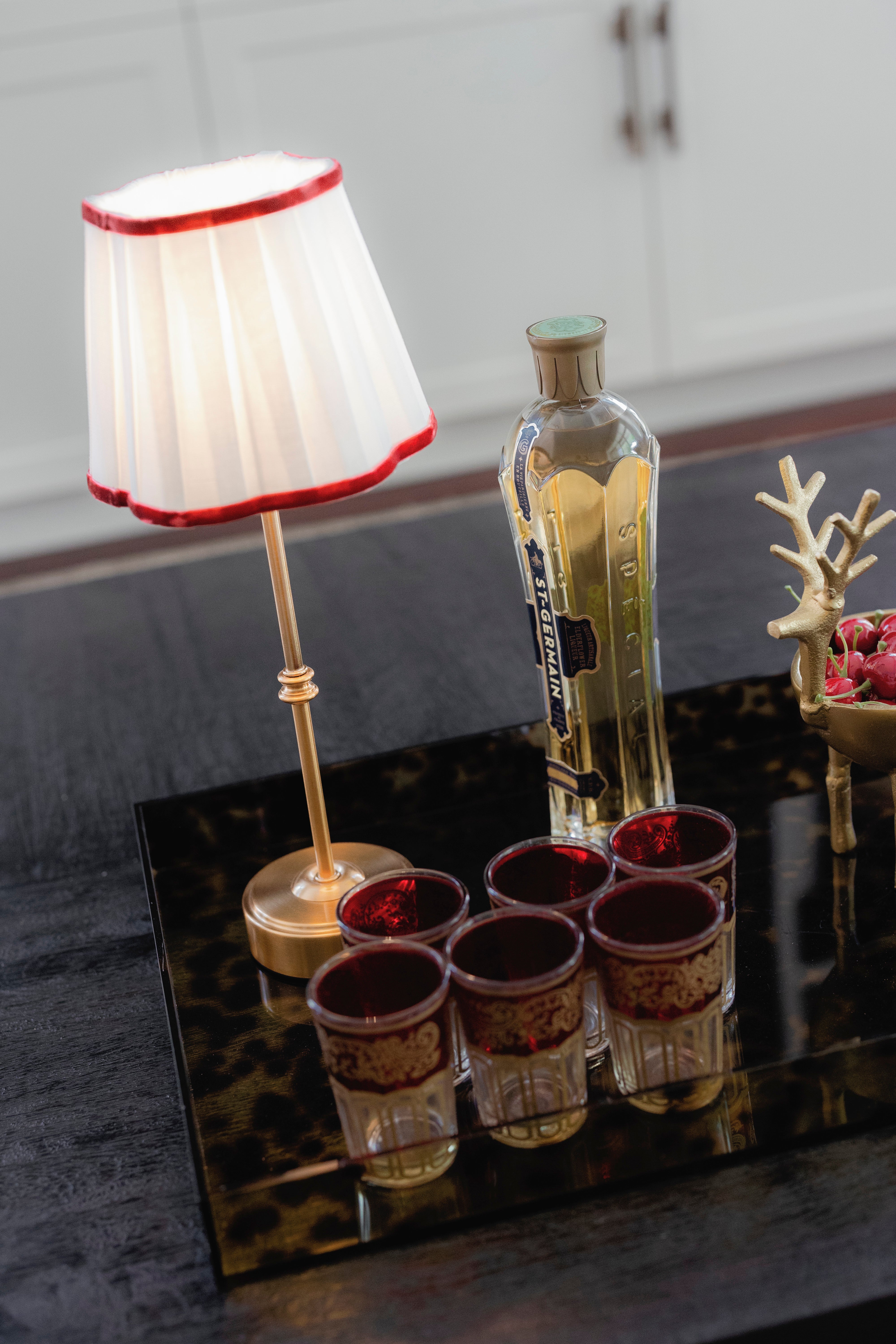 Large Tortoiseshell Acrylic Tray with Handles