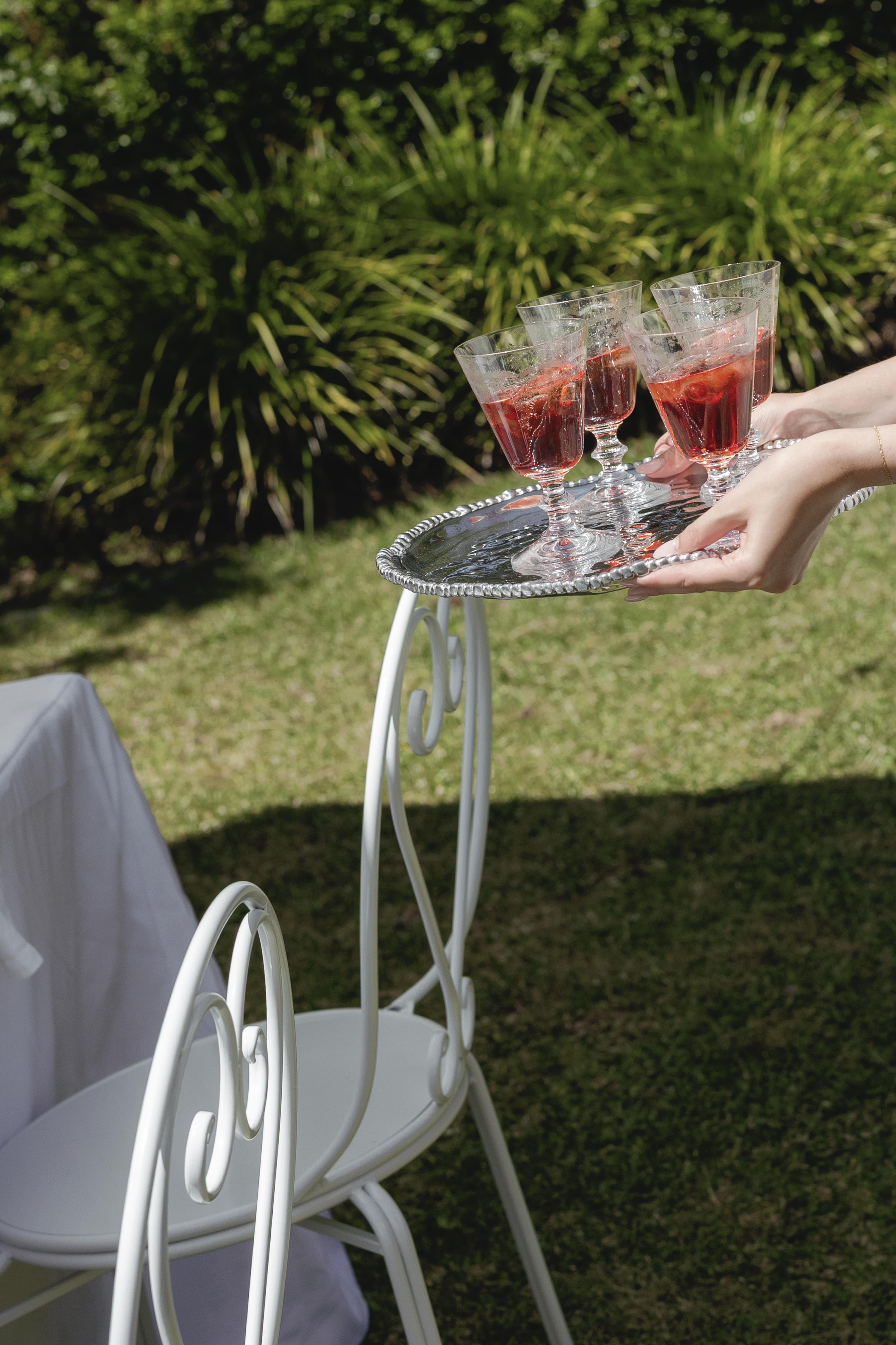 Etched Floral Wine Glass | Set of 4