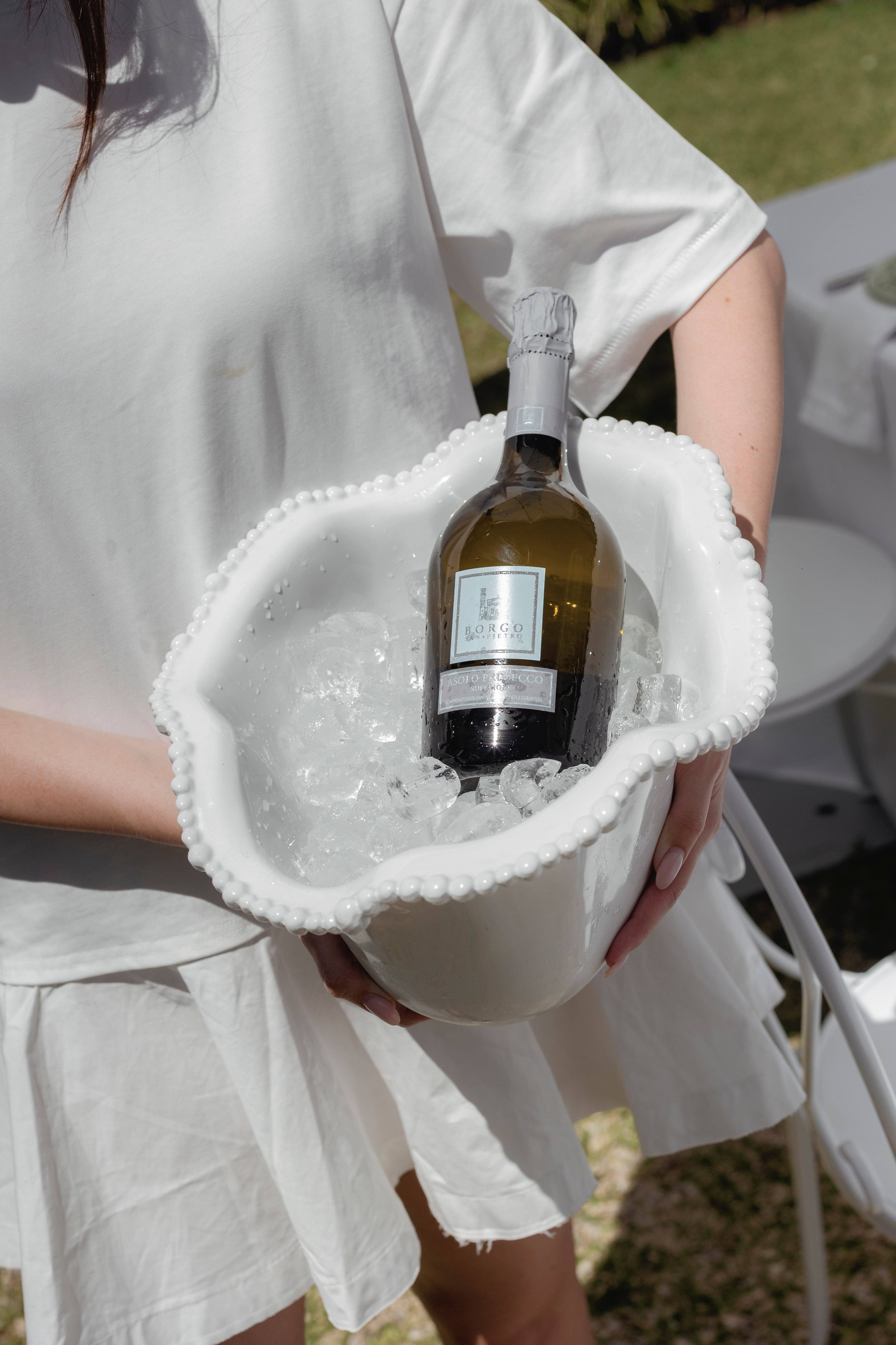 Melamine White Champagne Bucket