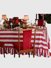 Red Striped Tablecloth